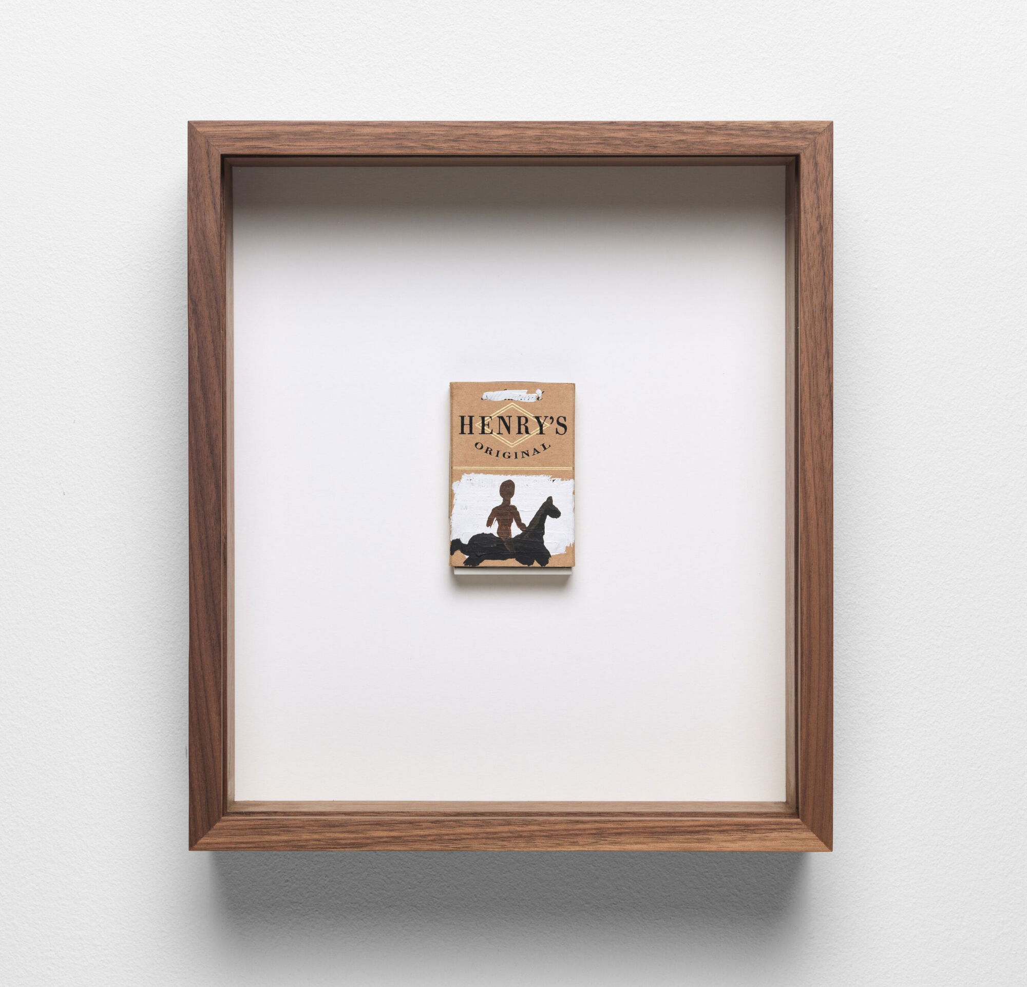 The Wick Culture - Henry Taylor 
Untitled
2019
Acrylic on cardboard box
8.9 x 6 x 1.9 cm / 3 1/2 x 2 3/8 x 3/4 in
32.8 x 29 x 9.6 cm / 12 7/8 x 11 3/8 x 3 3/4 in (framed)
Photo: Ken Adlard
