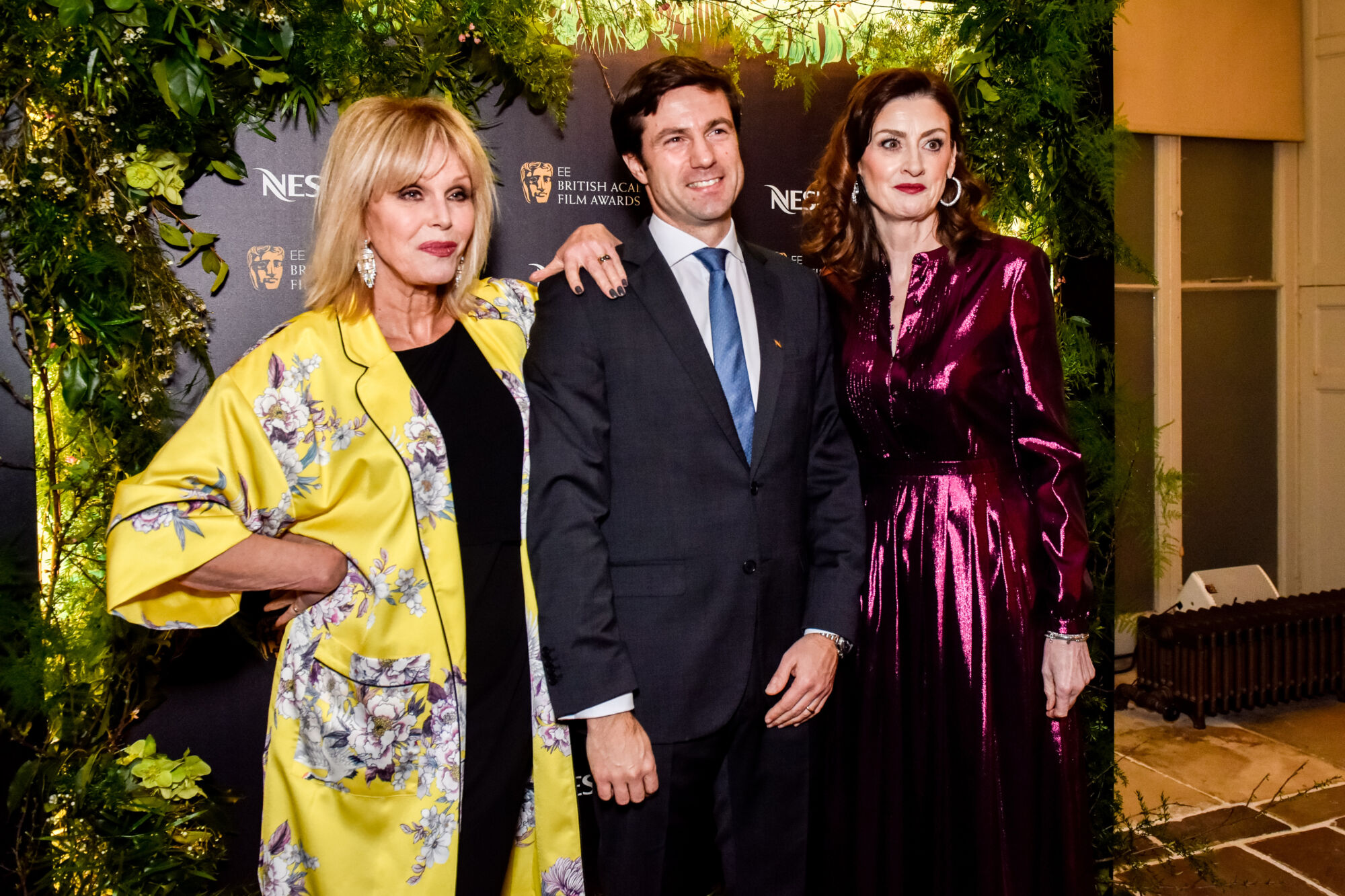 The Wick - Francisco Nogueira (Managing Director UK, Nespresso), Amanda Berry (BAFTA Chief Executive) with Joanna Lumley (Host),

Courtesy of BAFTA