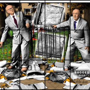 The Wick - Gilbert & George
BAGGED
2020
227 x 254 cm | 89 3/8 x 100 in.
© Gilbert & George
Courtesy White Cube