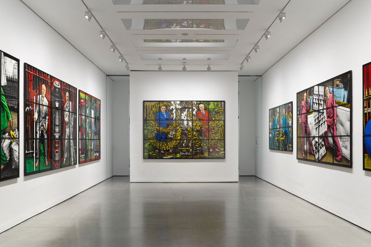The Wick - Gilbert & George
'NEW NORMAL PICTURES', White Cube Mason's Yard
2 March - 1 May 2021
© Gilbert & George. Photo © White Cube (Ollie Hammick)