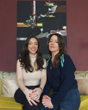 The Wick - Elli Jason Foster, Managing Director of Gillian James Gallery, and daughter Millie Foster