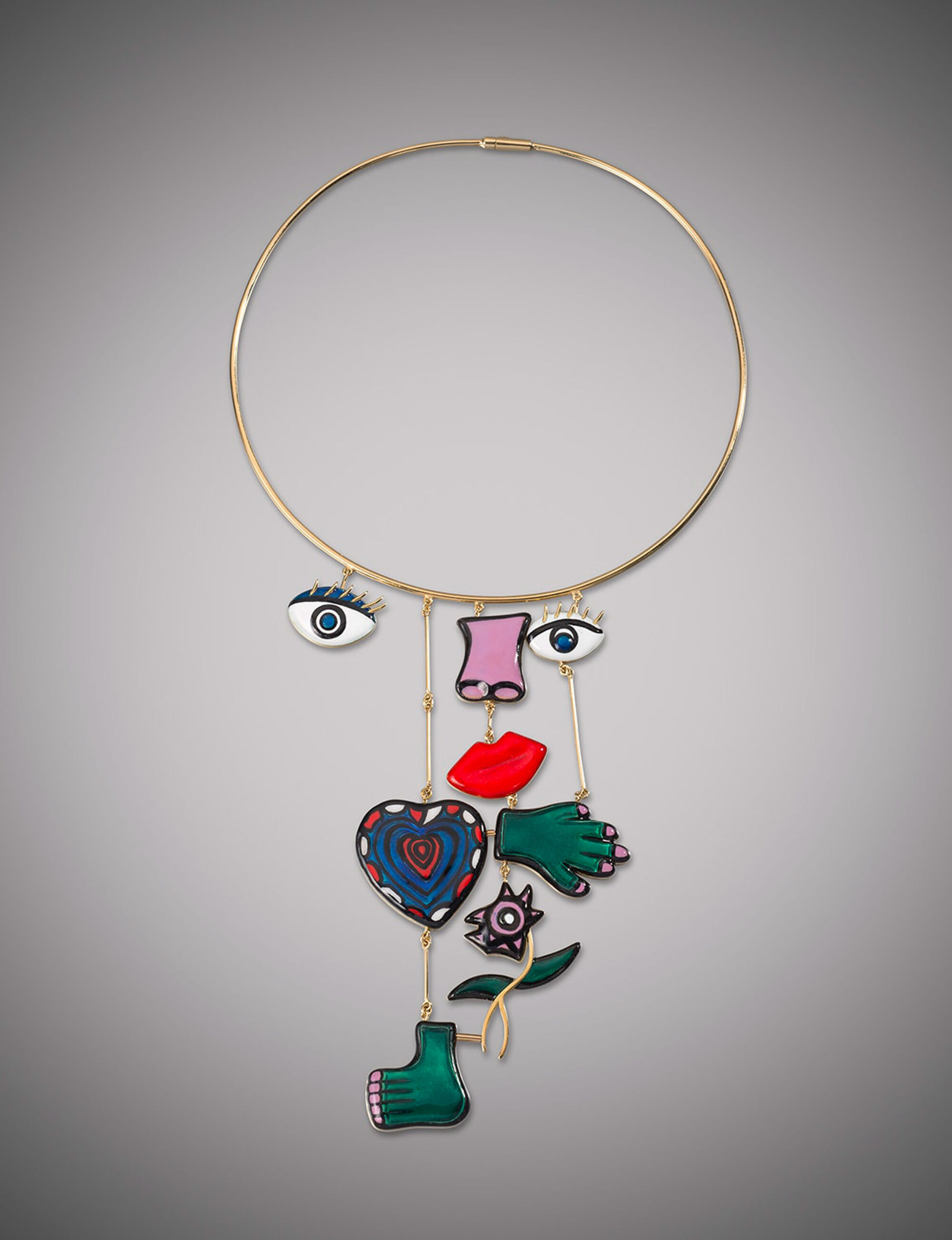 The Wick - Jewellery Niki de Saint Phalle, Assemblage Necklace 1974/2015, Louisa Guinness Gallery