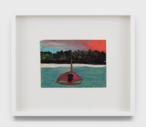 The Wick - Untitled (Self-portrait on water with red hurricane moving in), n.d.