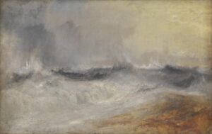 The Wick - Waves Breaking against the Wind c.1840 Joseph Mallord William Turner 1775-1851 Accepted by the nation as part of the Turner Bequest 1856 http://www.tate.org.uk/art/work/N02881
