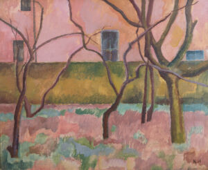 The Wick - Orchard I, 1918 (oil on canvas) by Nina Hamnett. Photo: Bridgeman Images
