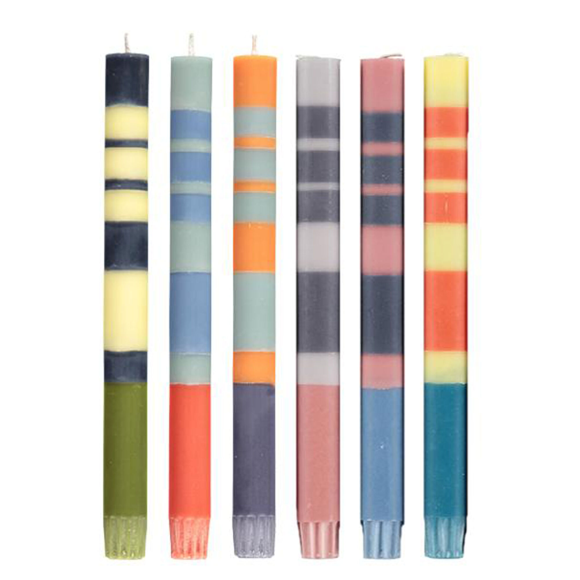 The Wick - Objects Eco Dinner Candle Set, British Colour Standard