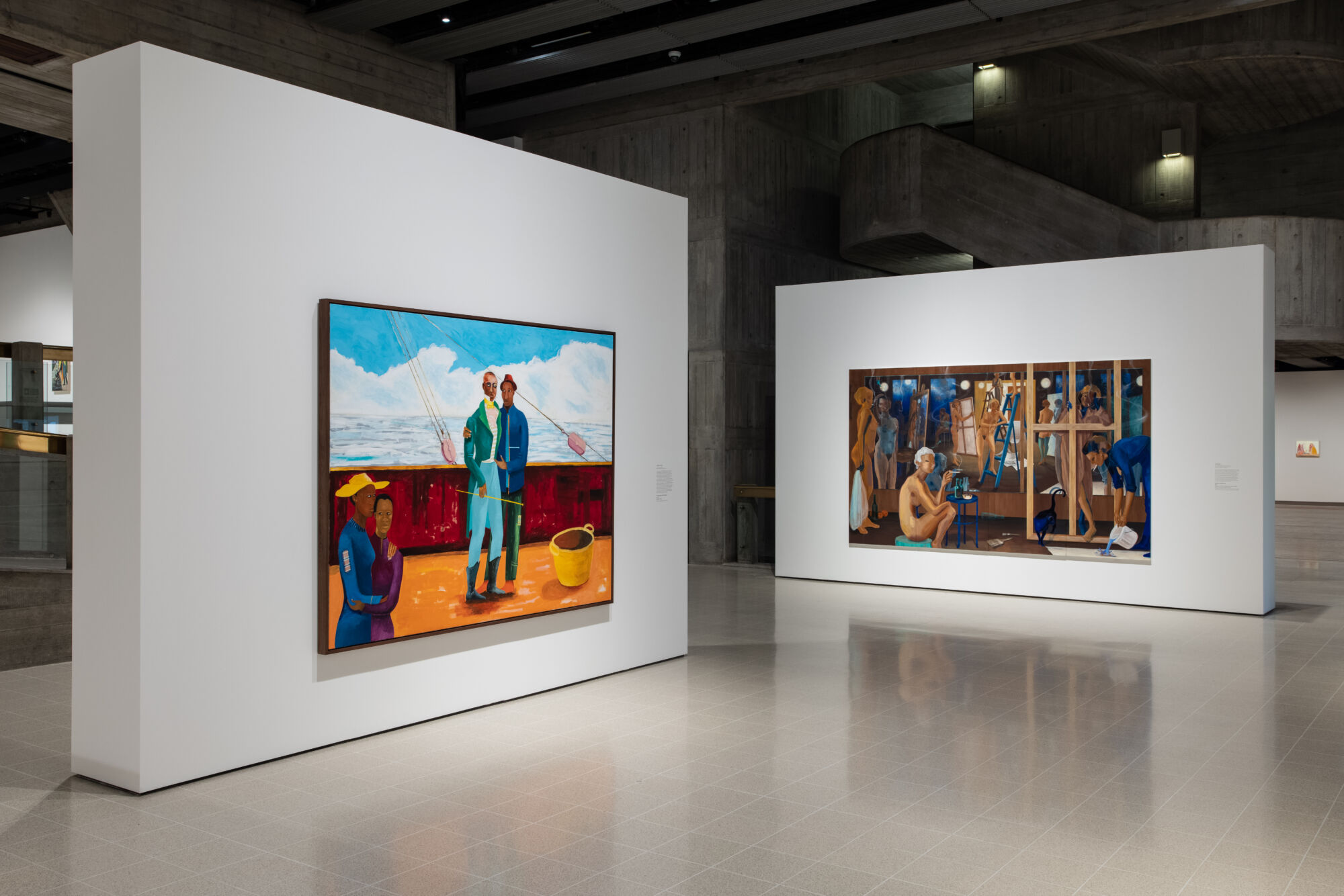 The Wick - Installation view of Mixing It Up Painting Today at Hayward Gallery, 2021. Courtesy of Hayward Gallery. Photo Rob Harris