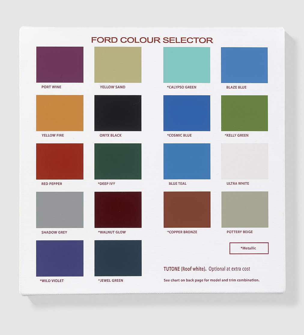 The Wick - Damien Hirst, Ford Colour Selector/Port Wine, 2016 . Photographed by Prudence Cuming Associates Ltd © Damien Hirst and Science Ltd. All rights reserved, DACS 2021