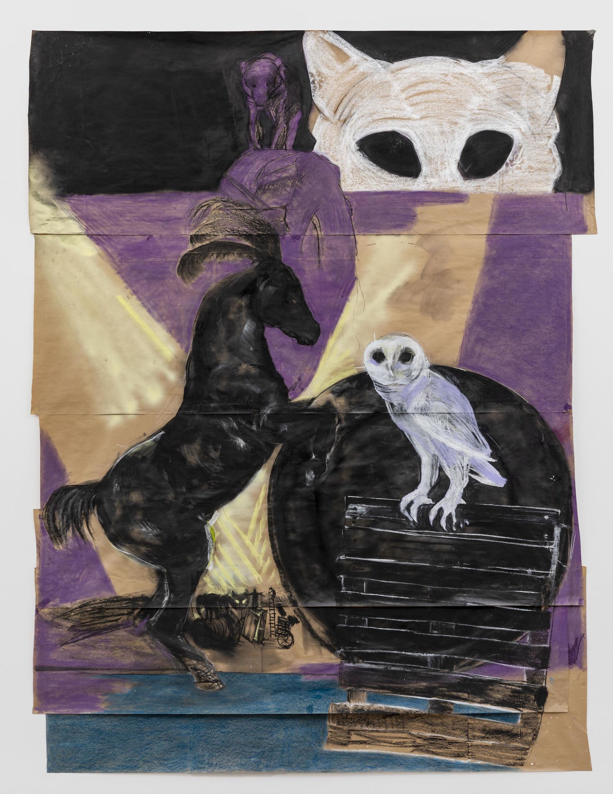 The Wick - An Owl on a Crate, 2021, Nicola Hicks