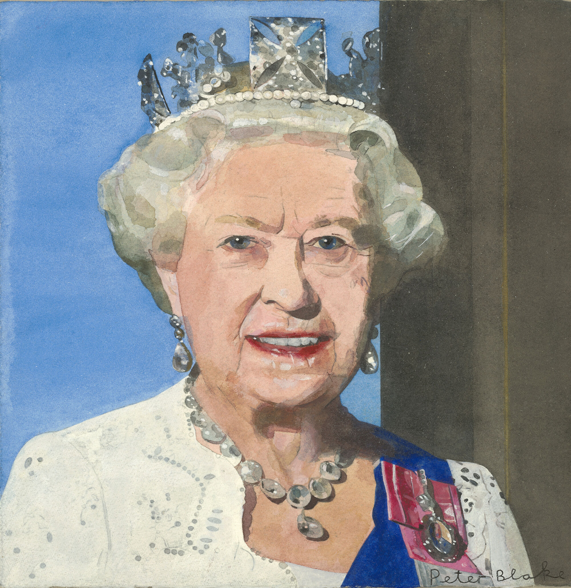 The Wick Culture - Peter Blake, Queen Elizabeth II (Radio Times Diamond Jubilee
Royal Souvenir Cover), 2012. Courtesy Waddington Custot