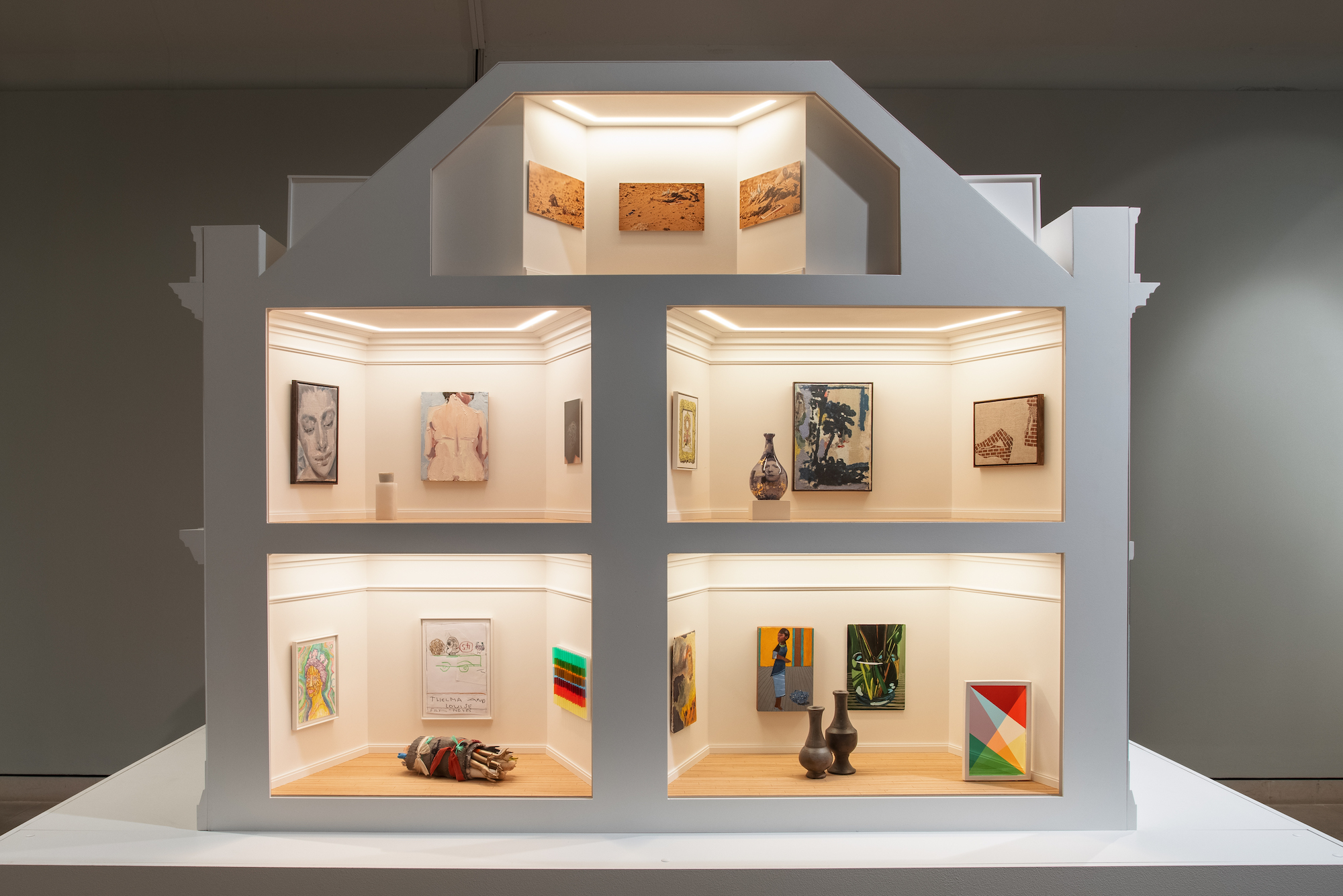 The Wick - Installation views of ‘Masterpieces in Miniature: The 2021 Model Art Gallery’ at Pallant House
Gallery. Photography: Rob Harris