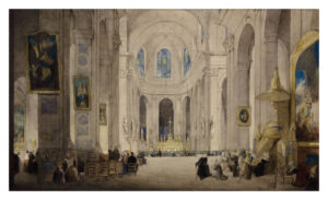 The Wick - John Scarlett Davis, Interior of St. Sulpice, Paris, 1836
