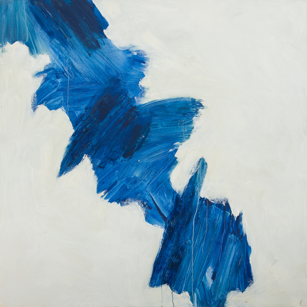 The Wick - Blue and White Composition No1, 2018 by Anniek Verholt