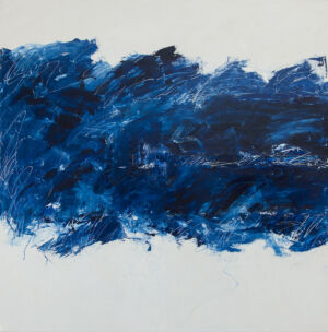 The Wick - Blue and White Composition No4, 2020 by Anniek Verholt