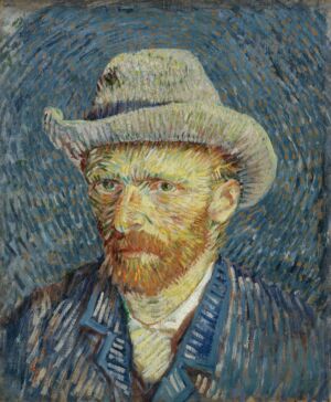 The Wick - Vincent van Gogh Self-Portrait with Grey Felt Hat, 1887