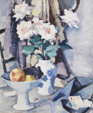 The Wick - Pink Roses Peploe, Samuel John. Courtesy CSG CIC Glasgow Museums and Collections.