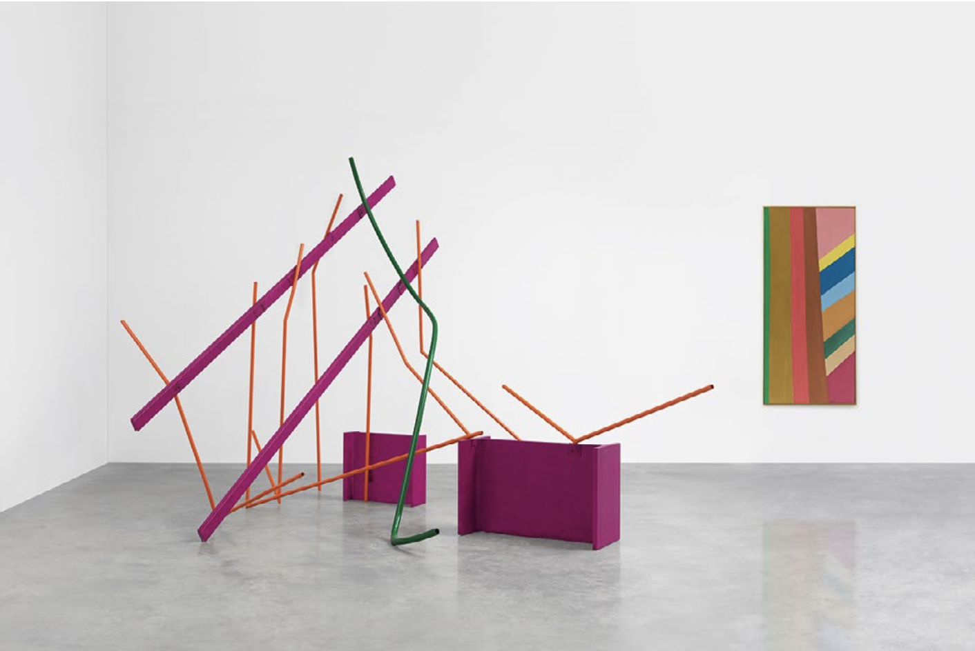 The Wick - Anthony Caro, Month of May, 1963 and Jack Bush, Brown Pole, 1967