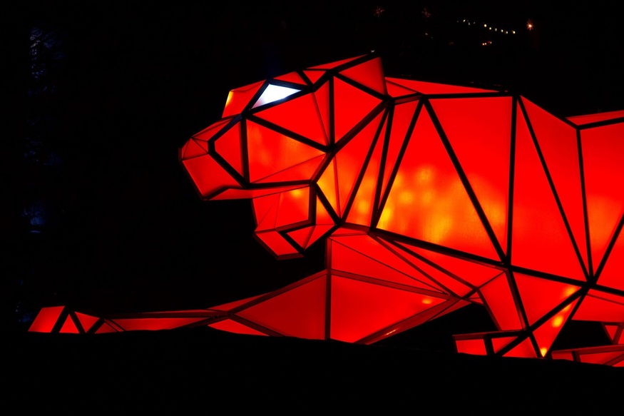 The Wick - Digital Origami Tigers by LAVA 