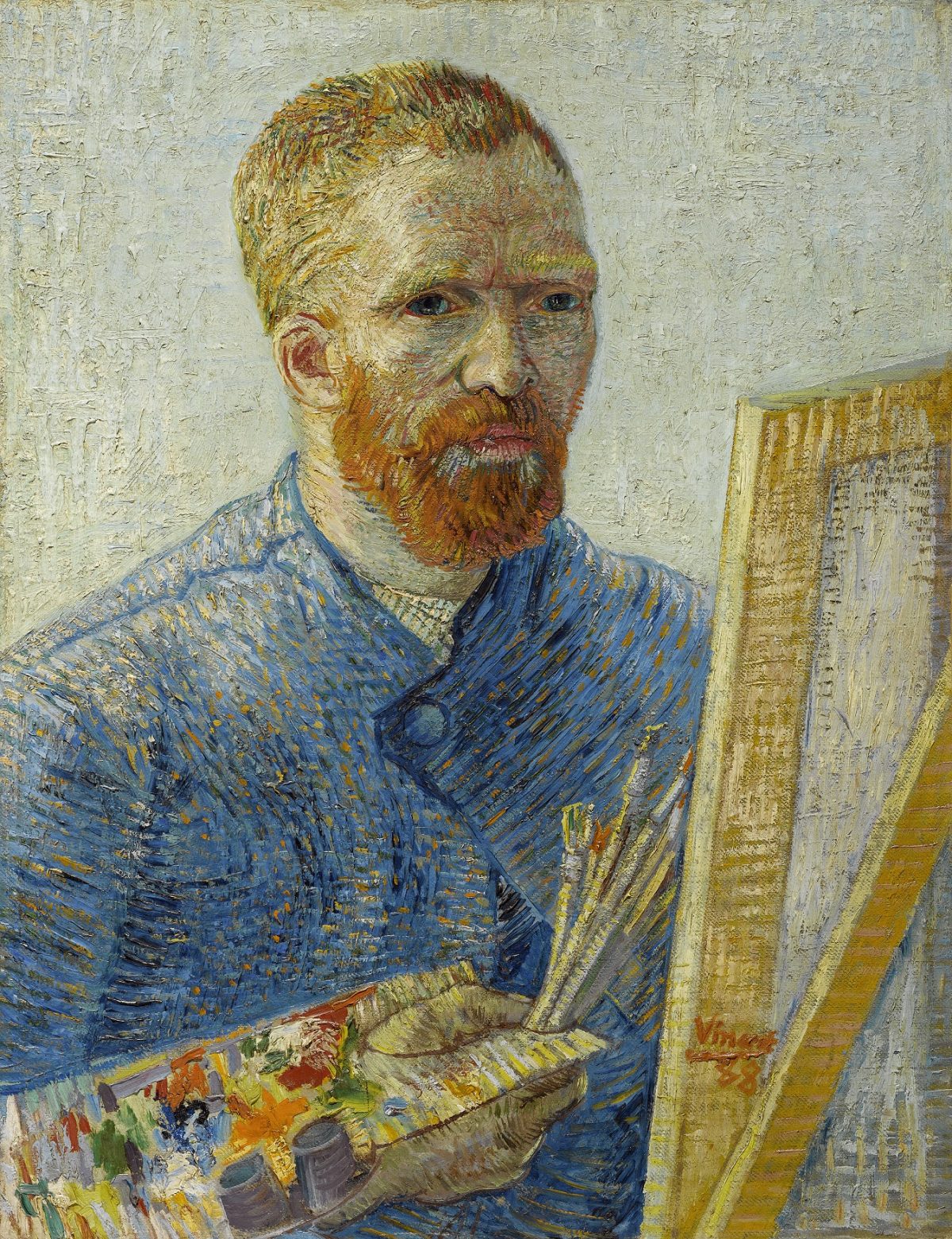 The Wick - Vincent van Gogh (1853 - 1890), Self-Portrait as a Painter, December - February 1888, Van Gogh Museum, Amsterdam (Vincent van Gogh Foundation)