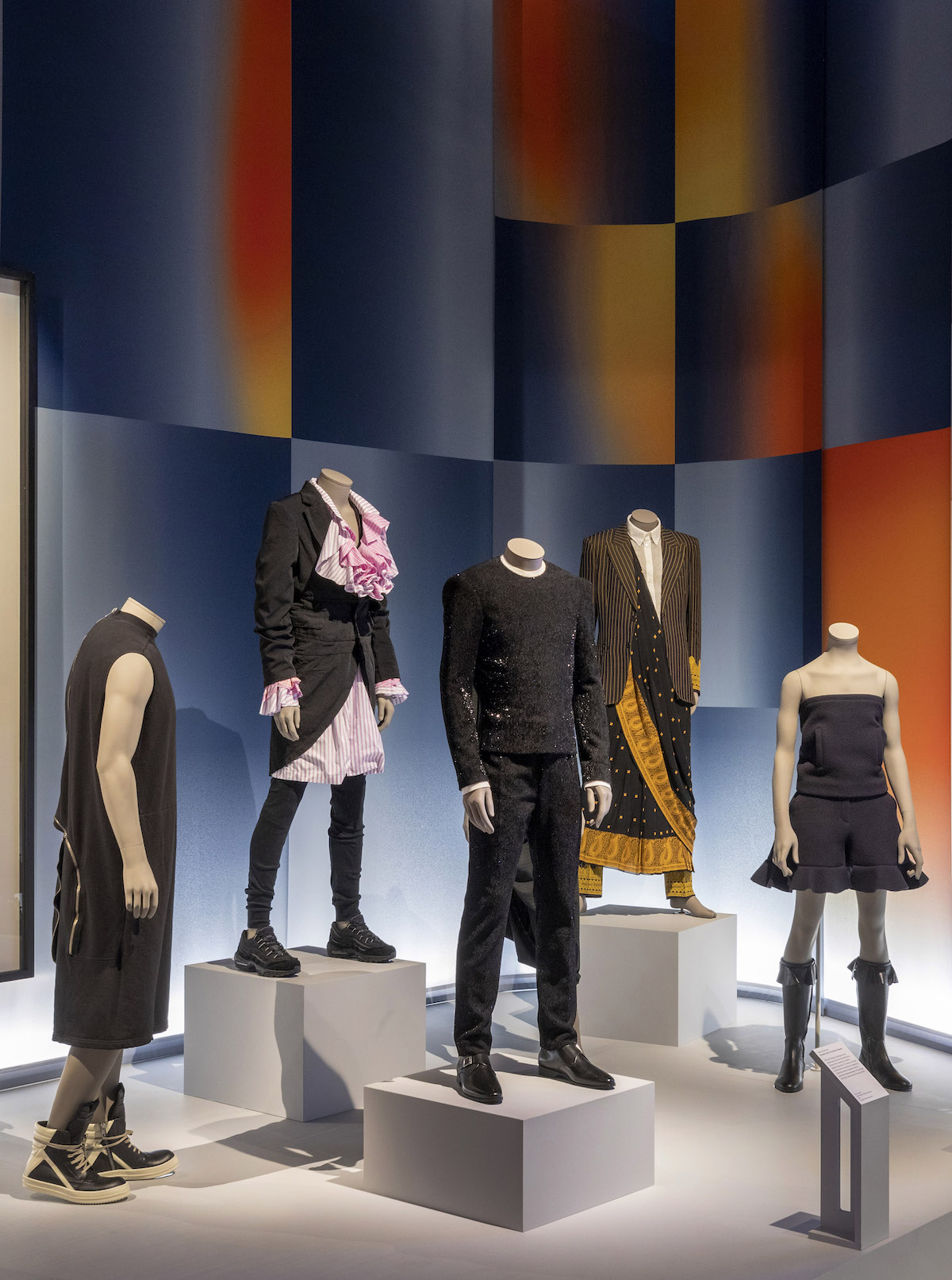 The Wick Culture - Installation view of Fashioning Masculinities at V&A (c) Victoria and Albert Museum, London