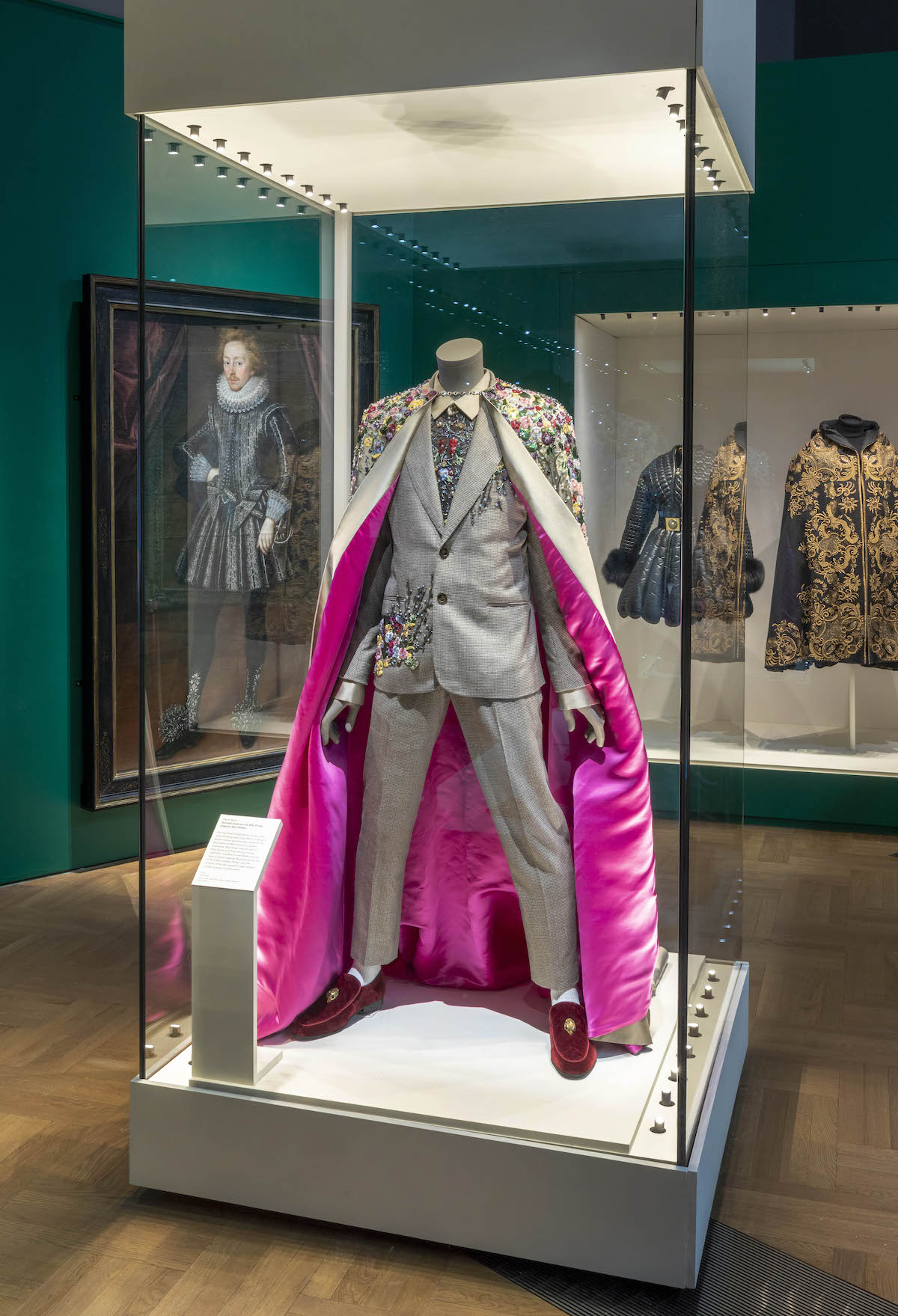 The Wick Culture - Installation view of Fashioning Masculinities at V&A, featuring Randi Rahm look worn by Billy Porter (c) Victoria and Albert Museum, London