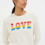 Cream Love Wool-Cashmere Sweater by Chinti & Parker
