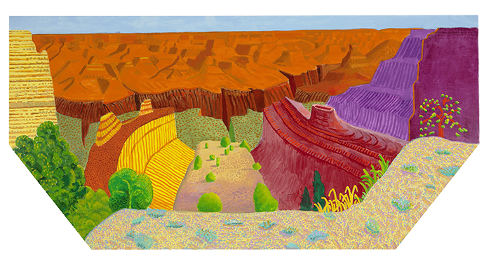 The Wick - David Hockney, Grand Canyon I, 2017