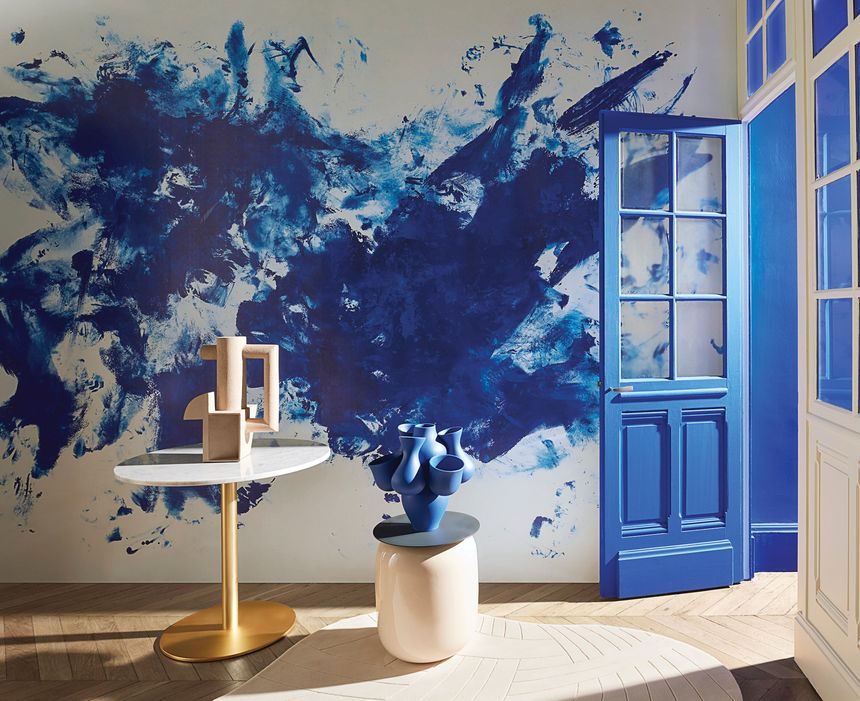The Wick - Yves Klein Ant 125 Wallpaper by Pierre Frey 