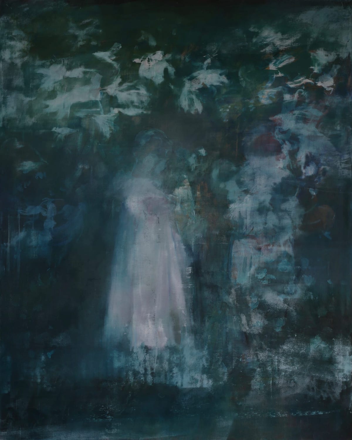 The Wick Culture - After Carnation, Lily, Lily Rose, in green, after Sargent, 2022 by Jake Wood-Evans