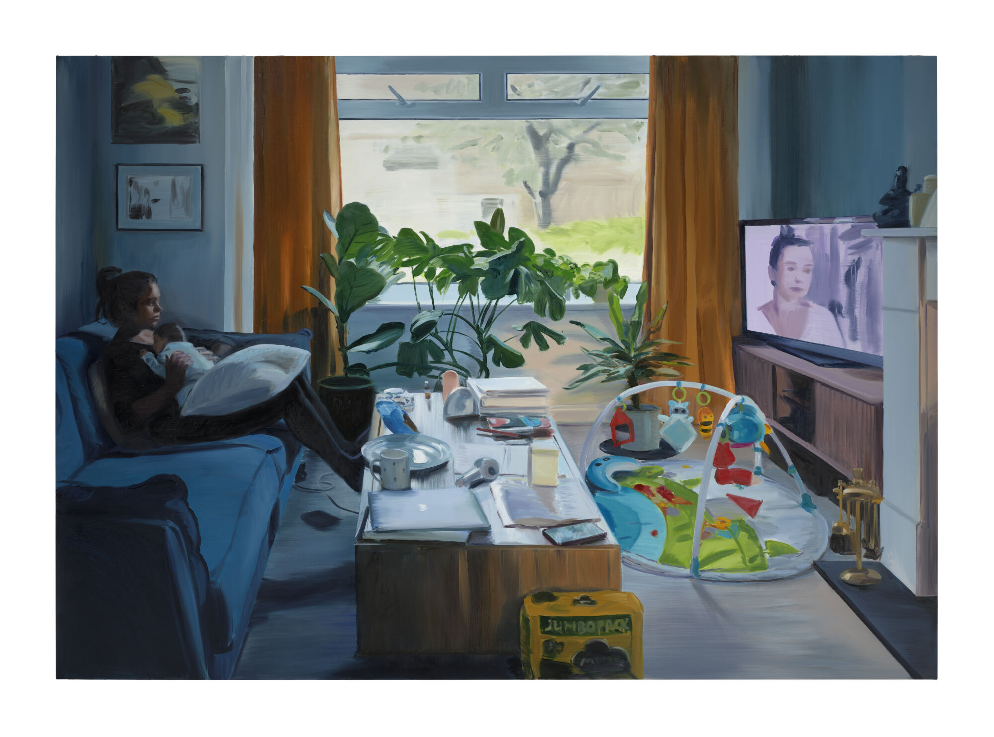 The Wick - Caroline Walker, 'Married at First Sight', 2022. Oil
on linen, 180 x 255cm (70 7/8 x 94 1/2in).
Copyright Caroline Walker. Courtesy the artist and
Stephen Friedman Gallery, London. Photo by Peter
Mallet.