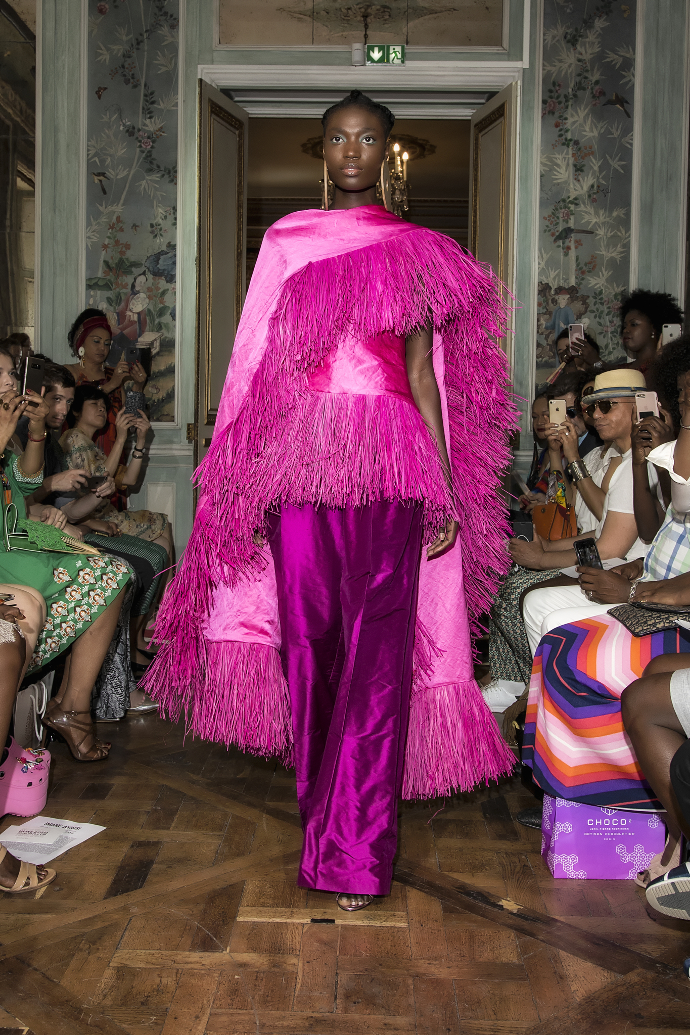 The Wick Culture - Mbeuk Idourrou collection, Imane Ayissi, Paris, France, Autumn/Winter 2019. Photo Fabrice Malard Courtesy of Imane Ayissi