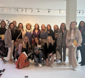 The Wick - Spirit Now London's cultural trip to Brussels in 2022. Here with artist Isabelle de Borchgrave.