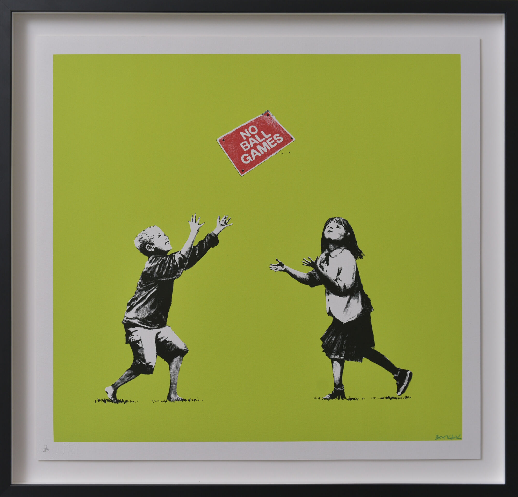 The Wick - Banksy, No Ball Games (Green), 2009