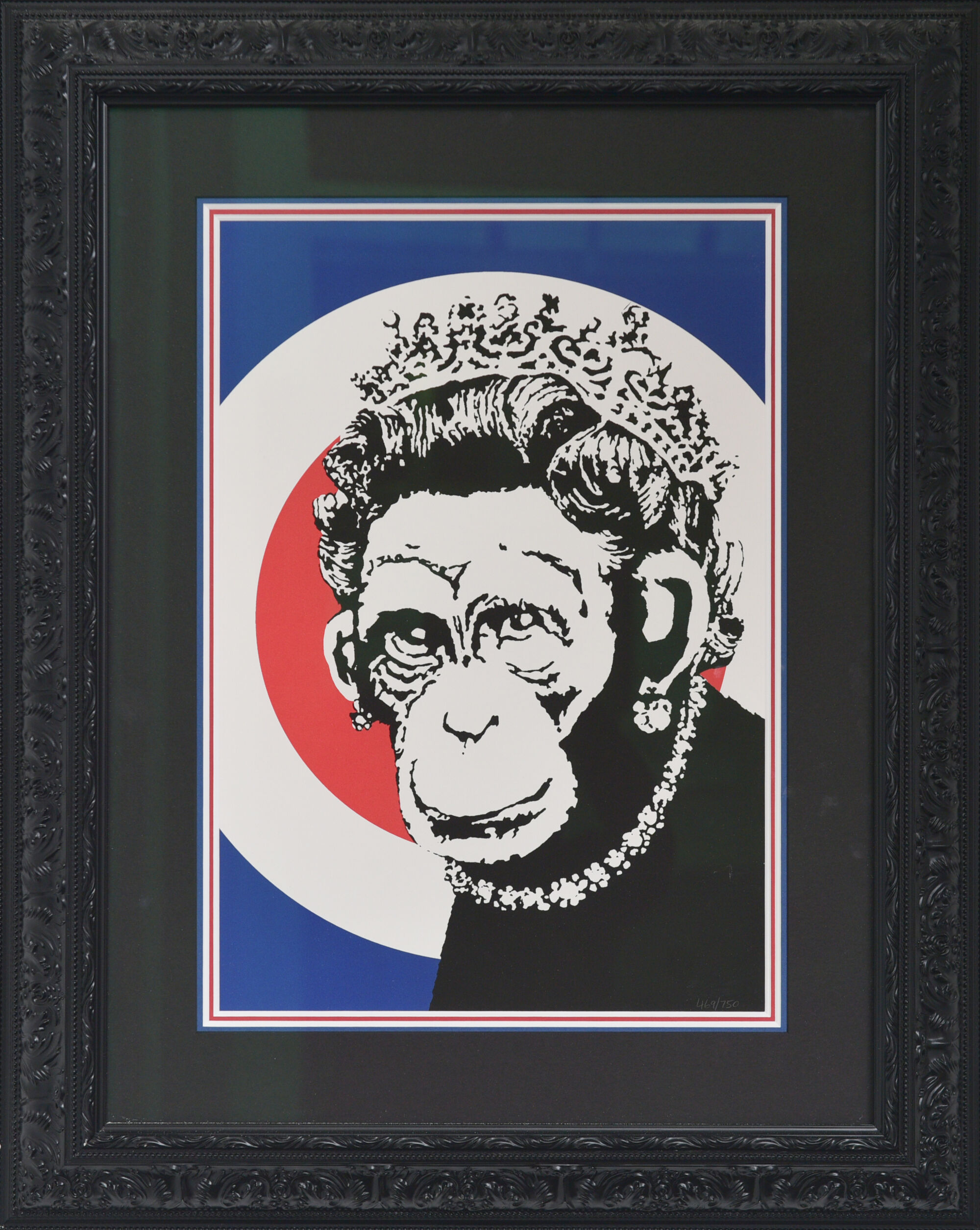 The Wick - Banksy, Monkey Queen, 2003