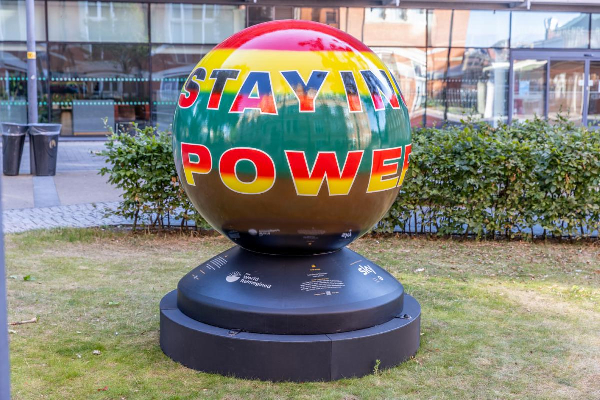 The Wick - Lakwena Maciver, Staying Power - Expanding Soul Theme, installed in Leicester. Photography- David Garcia