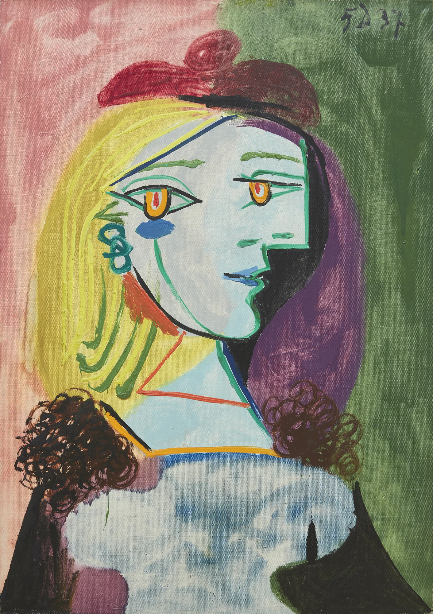 The Wick - Pablo Picasso, Femme au beret rouge à pompon 1937
Oil on canvas
65.1 x 46 cm 
Courtesy of Estate of Pablo Picasso and Artists Rights Society (ARS), New York
