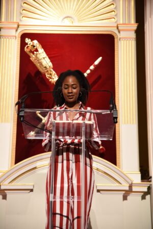 The Wick - Theresa Lola. Reading at Mansion House for Lord Mayors Voice of London event (2019)