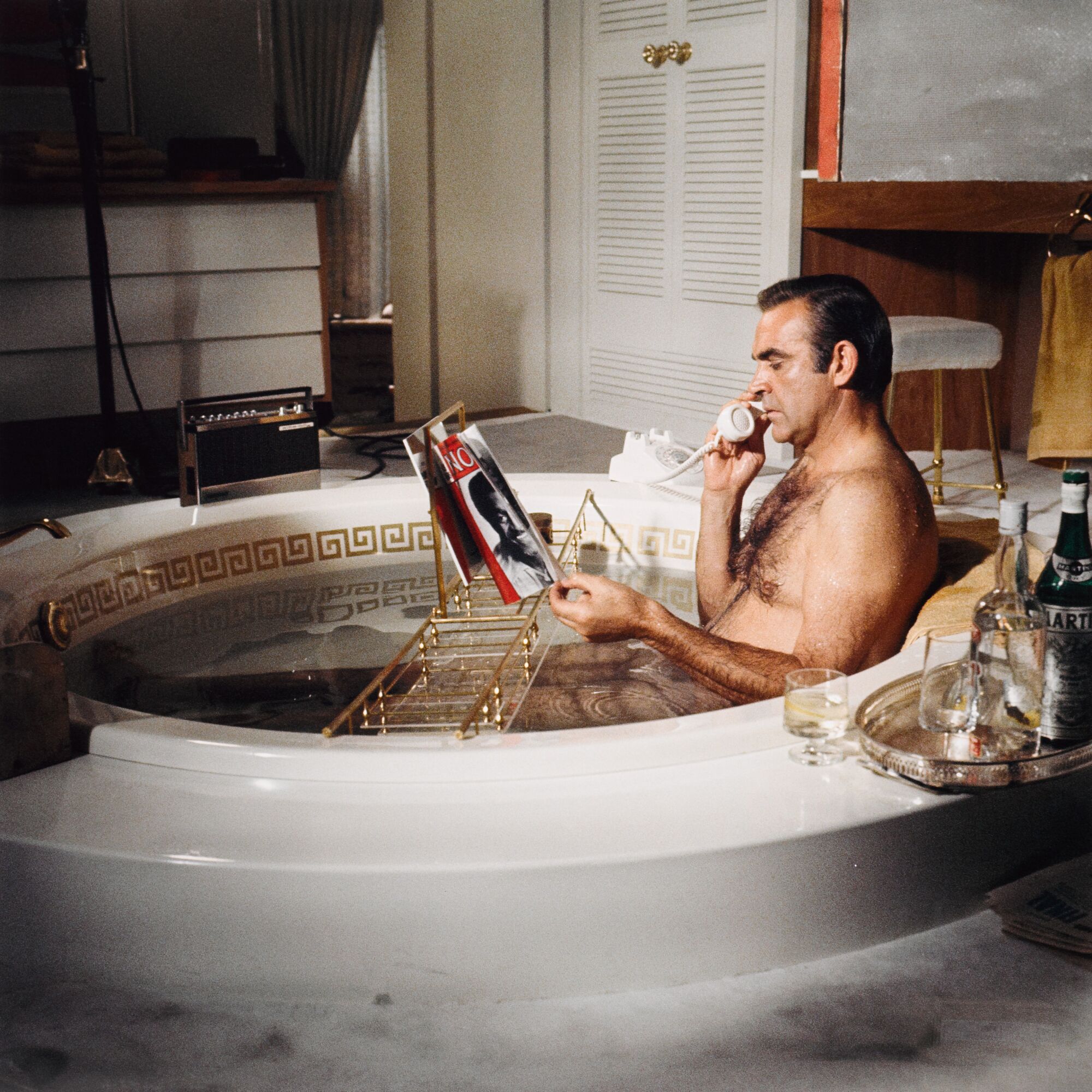 The Wick - Terry O’Neill, Sean Connery as James Bond in the Bath (On the Set of ‘Diamonds are Forever’), 1971 (£5000 – £7000)