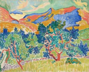 The Wick - André Derain, Mountains at Collioure, 1905
