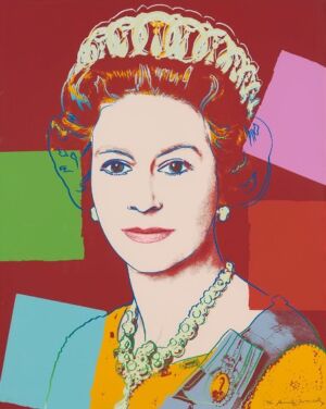 The Wick - Andy Warhol, Queen Elizabeth II of the United Kingdom, 1985. Tate.