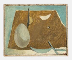 The Wick - Louise Bourgeois
Still Life
1944
Oil on canvas
20.3 x 25.4 cm / 8 x 10 in
41.9 x 47.6 x 4.1 cm / 16 ½ x 18 ¾ x 1 5/8 in (framed)
Photo: Christopher Burke
