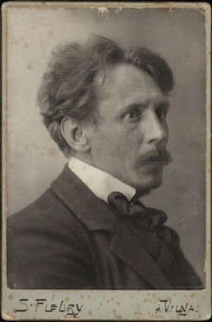 The Wick - Portrait of M.K. Čiurlionis. 1908. Photo by S. Fleury. Courtesy M. K. Čiurlionis National Museum of Art.
