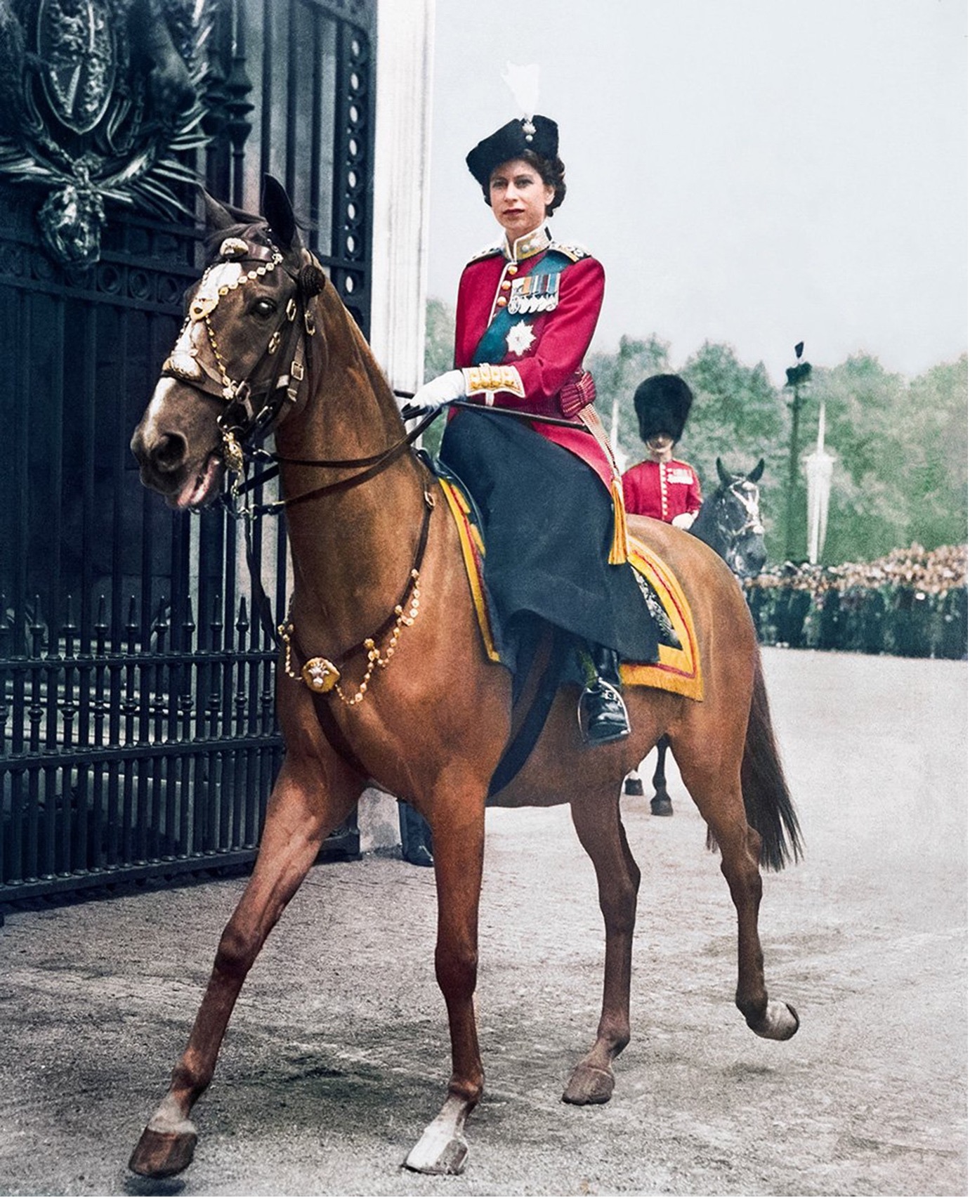 The Wick - Princess Elizabeth at the Trooping the Colour in 1951. Taschen.