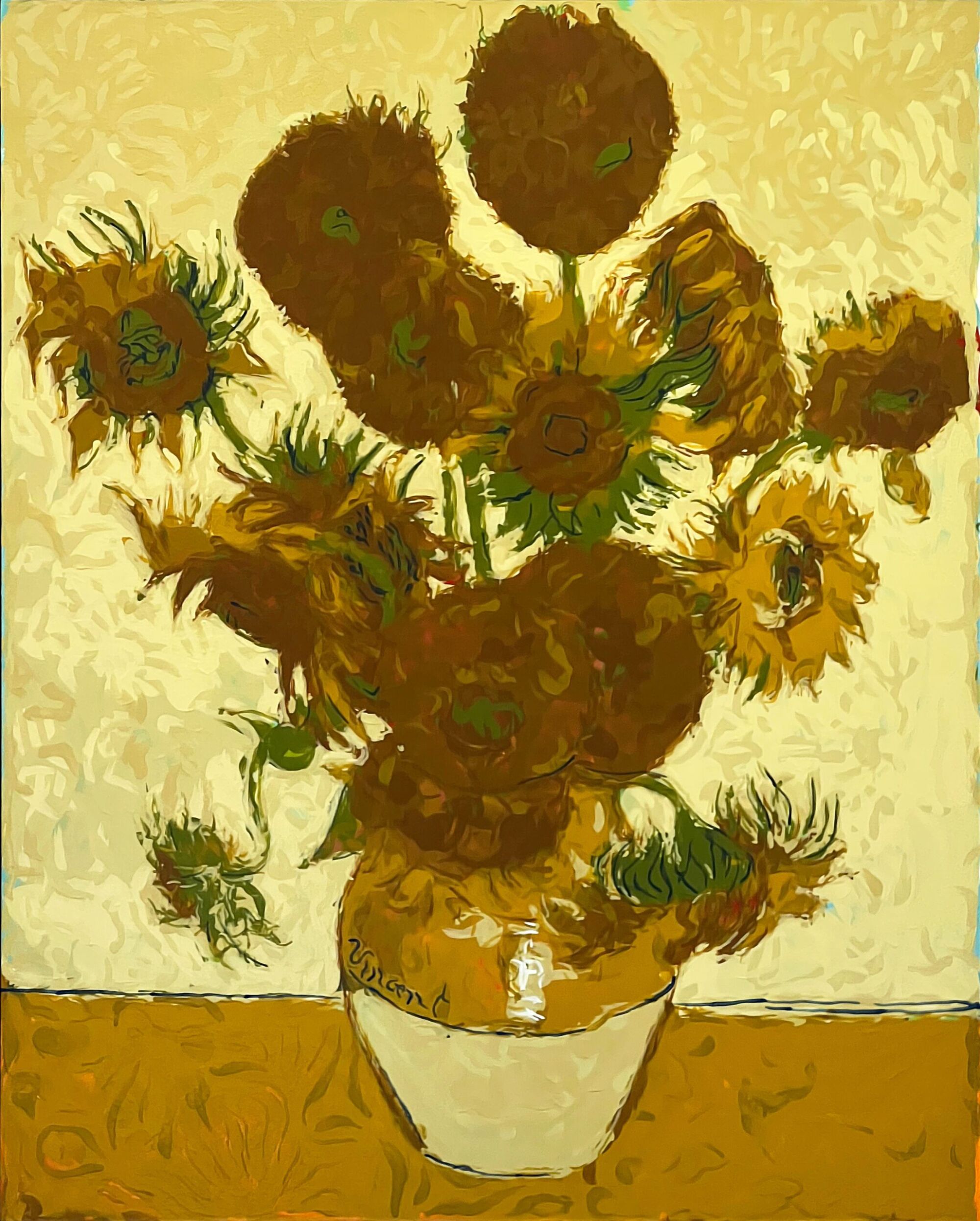 The Wick - ROB AND NICK CARTER, SUNFLOWERS ROBOT PAINTING, AFTER VINCENT VAN GOGH (1853-90), 2021