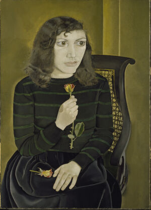 The Wick - Lucian Freud, Girl with Roses, 1947-8