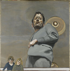 The Wick - Lucian Freud, Reflection with Two Children (Self-Portrait), 1965
