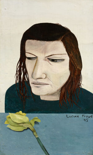The Wick - Lucian Freud, Woman with a Daffodil, 1945