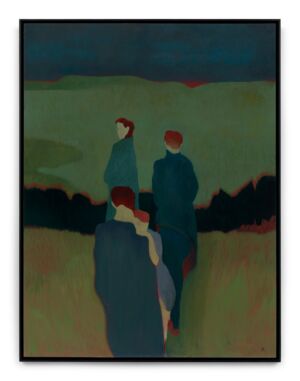 The Wick - Anne Rothenstein, 'Unknown Territory 1', 2022. Oil on wood panel, 122.3 x 91.5cm (48 1/8 x 36 1/8in). Framed: 125.6 x 95.2cm (49 1/2 x 37 1/2in). Copyright Anne Rothenstein. Courtesy the artist and Stephen Friedman Gallery, London. Photo by Todd-White Art Photography.