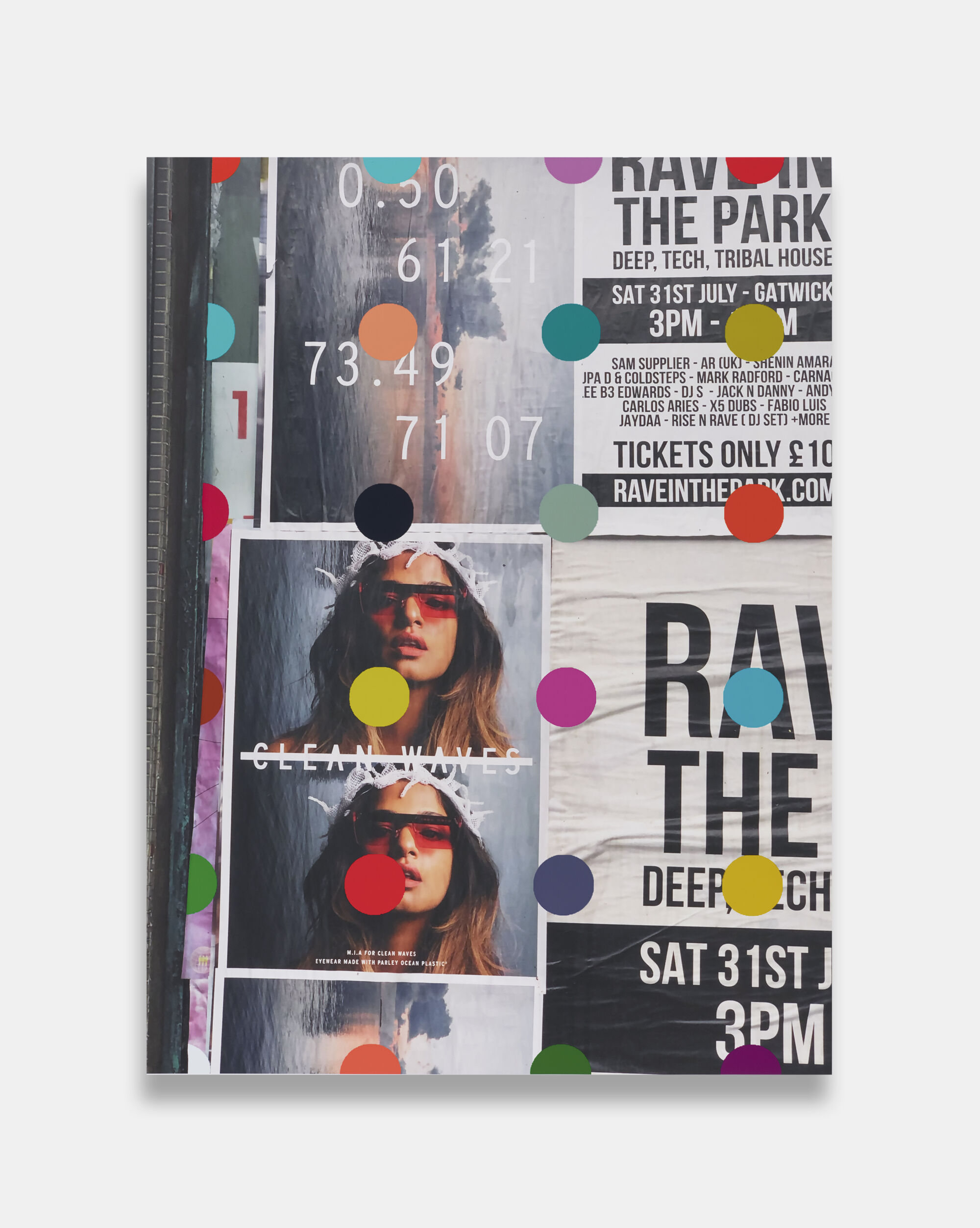The Wick - Sonia Boyce
On My Way: Rave in the Park, 2022
Digital print and acrylic lacquer on somerset velvet
100 x 75 cm (39 3/8 x 29 1/2 in.)
Courtesy of the artist and Simon Lee Gallery. 
