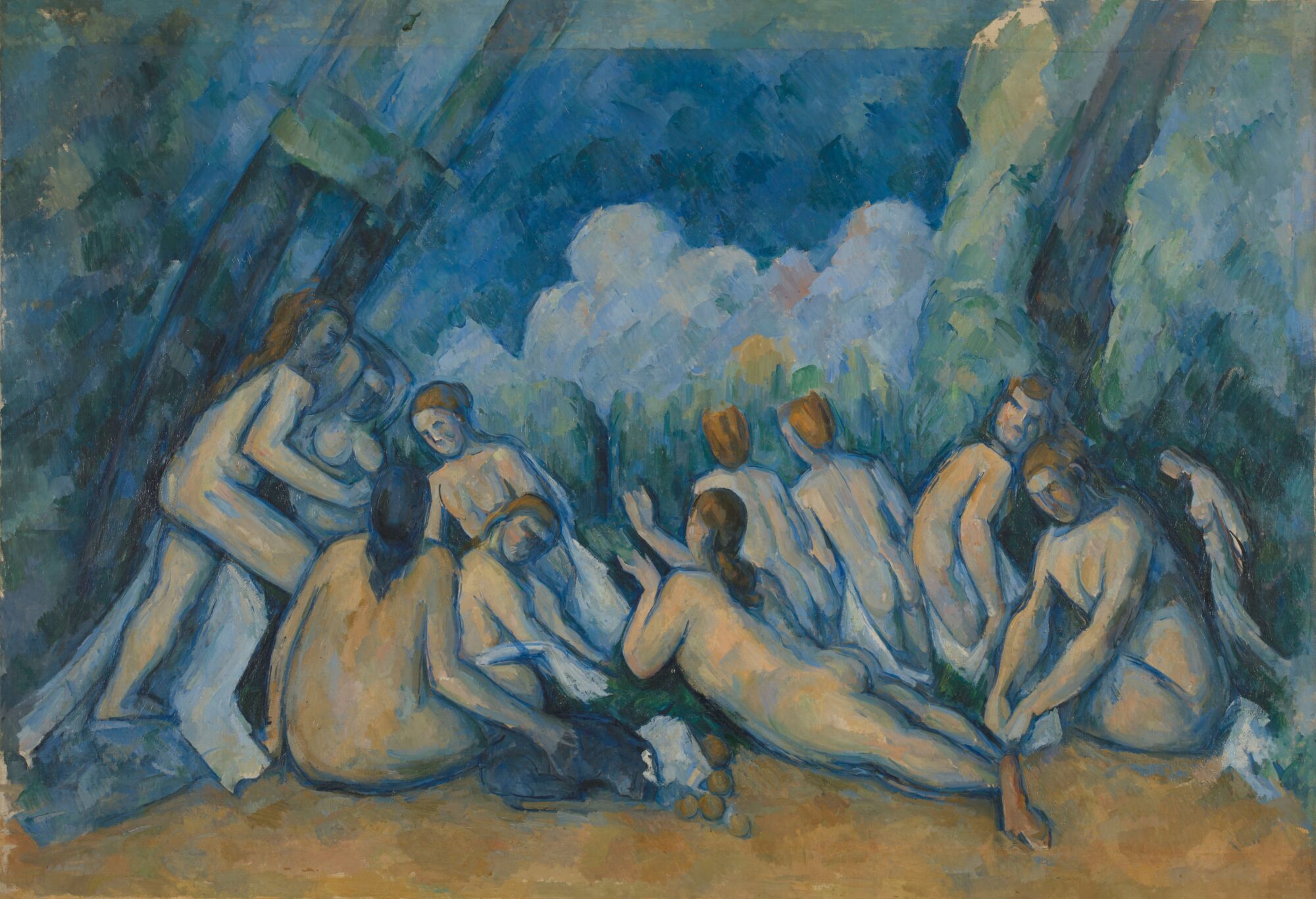 The Wick Culture - Paul Cezanne - Bathers c.1894-1905. Presented by the National Gallery, purchased with a special grant and the aid of the Max Rayne Foundation, 1964